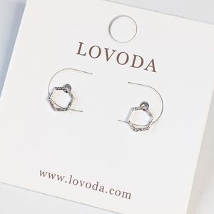 💥3 for $30💥 NWT Lovoda Hexagon Outline Studs